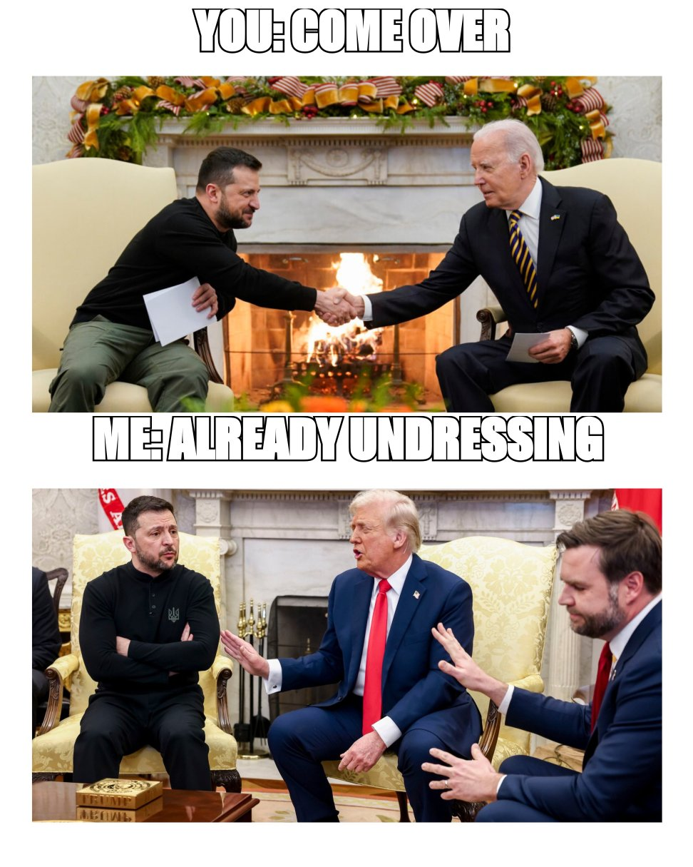 Handshake comparison meme: 'you: come over' and 'me: already undressing'