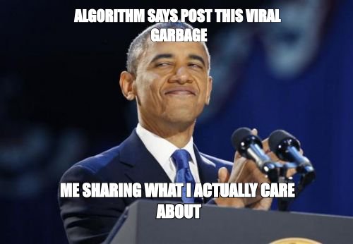2nd Term Obama meme about Being funny/interesting literally makes you more attractive in photos (halo effect goes both ways)