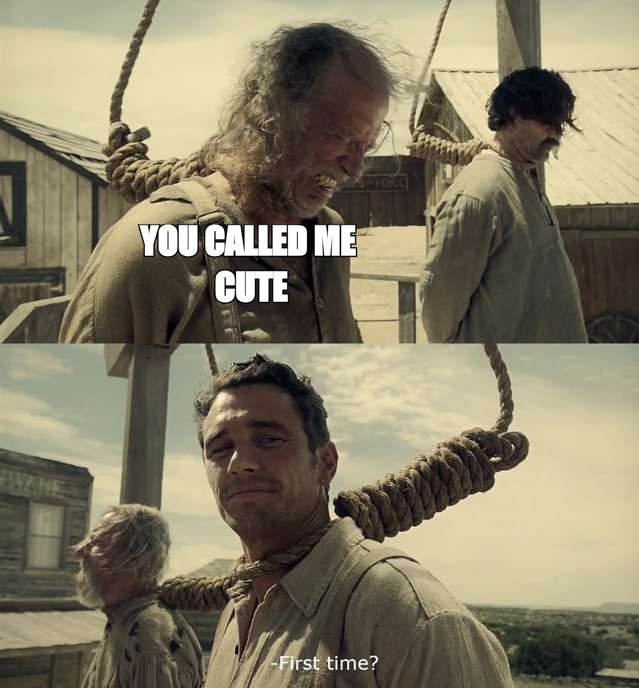 First time meme: 'you called me cute'