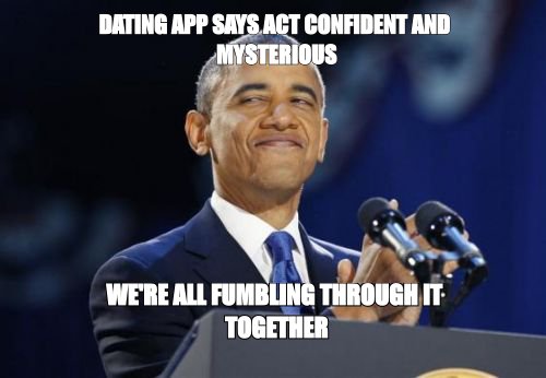2nd Term Obama meme about everyone performing a curated version of themselves online