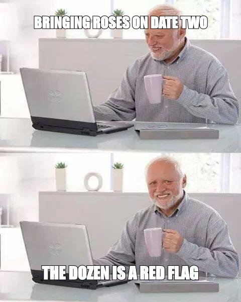 Hide the Pain Harold meme about The 'dozen' is.