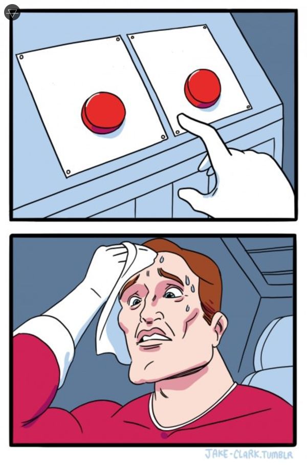 Two buttons meme showing everyone in 2026 sweating over knowing their worth and refusing to settle versus wondering why they have been single for four years